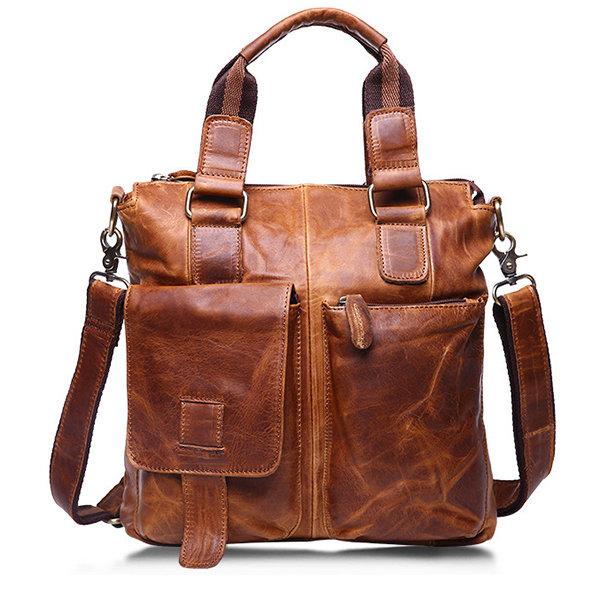 Genuine Leather Crossbody Bag Shoulder For Men