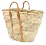 Moroccan Straw Beach Leather Handles & Strips