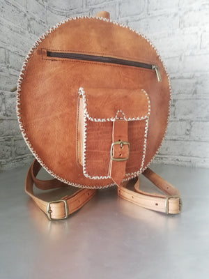 Backpacks Fashion Purse Women's New Leather Handbag Natural