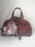 Rustic Brown Leather Weekender Bag