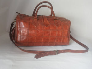 Moroccan Leather Duffel Bag Travel