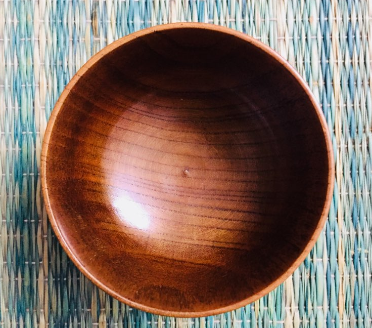 Style Wooden Bowl Soup Natural wood
